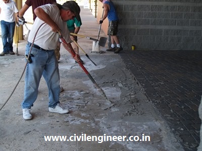 repair concrete by materials