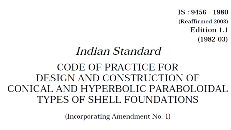 IS 9456 -1980 INDIAN STANDARD CODE OF PRACTICE FOR DESIGN AND ...